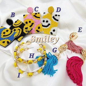 Smile earrings, fashion earring, cute earring, gift for her, accessories
